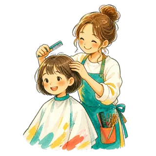 施術する様子
