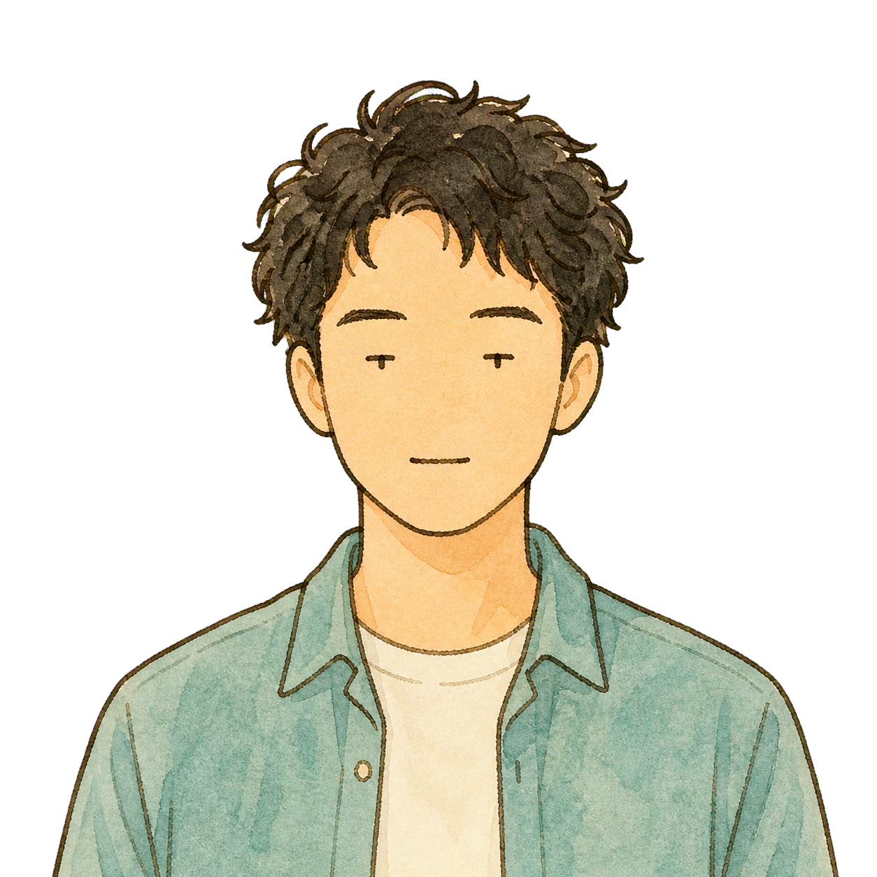 スタイリスト森田れんの似顔絵