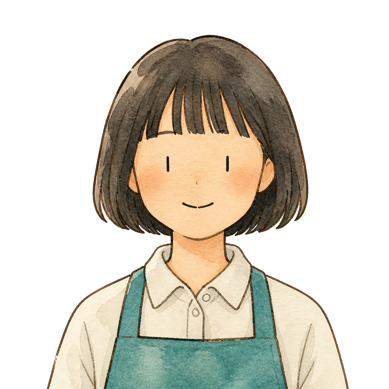 スタイリスト長谷川そらの似顔絵